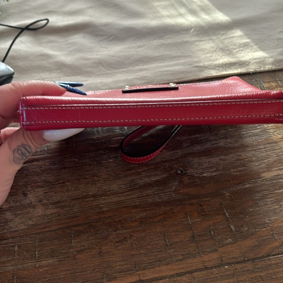 Kate Spade Red Leather Wristlet Purse - Picture 4 of 9